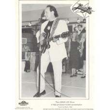 Lonnie Lee 1992 - singing at show on gloss paper